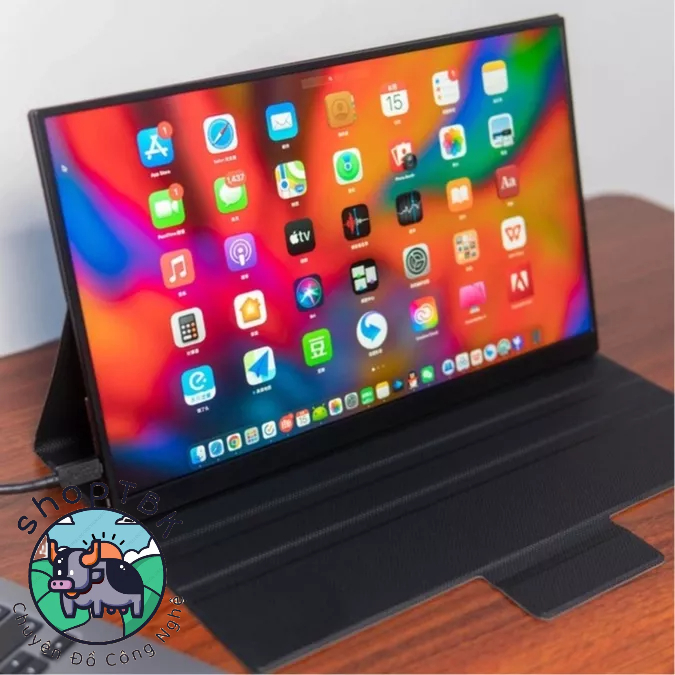 Màn di động / portable monitor E156 fullHD 60hz. tặng kèm bao da ...