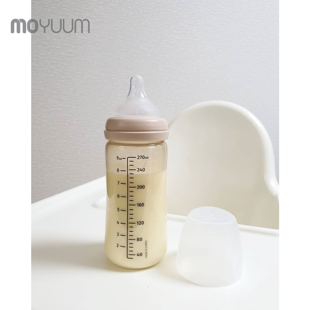 Ảnh Bình sữa MOYUUM nhựa PPSU 270ml núm ty 2-5m (1 bình) - MY-BS270 3