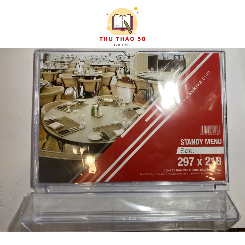 Kệ Menu, kệ chức danh, thông tin sản phẩm, nằm ngang cỡ A4 Xukiva ...