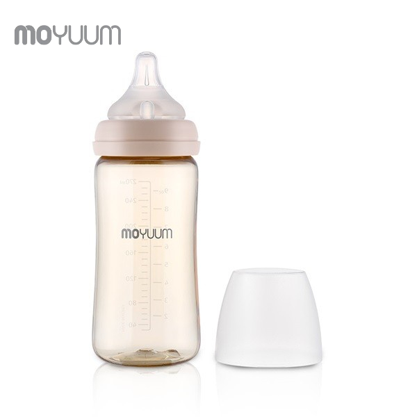 Ảnh Bình sữa MOYUUM nhựa PPSU 270ml núm ty 2-5m (1 bình) - MY-BS270 1