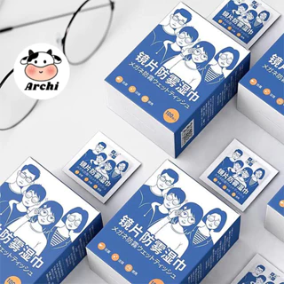 Set 100 Khăn lau kính Nano,  khăn giấy chống bám hơi nước, giấy lau kính chống mờ sương, mồ hôi, chống nhờn