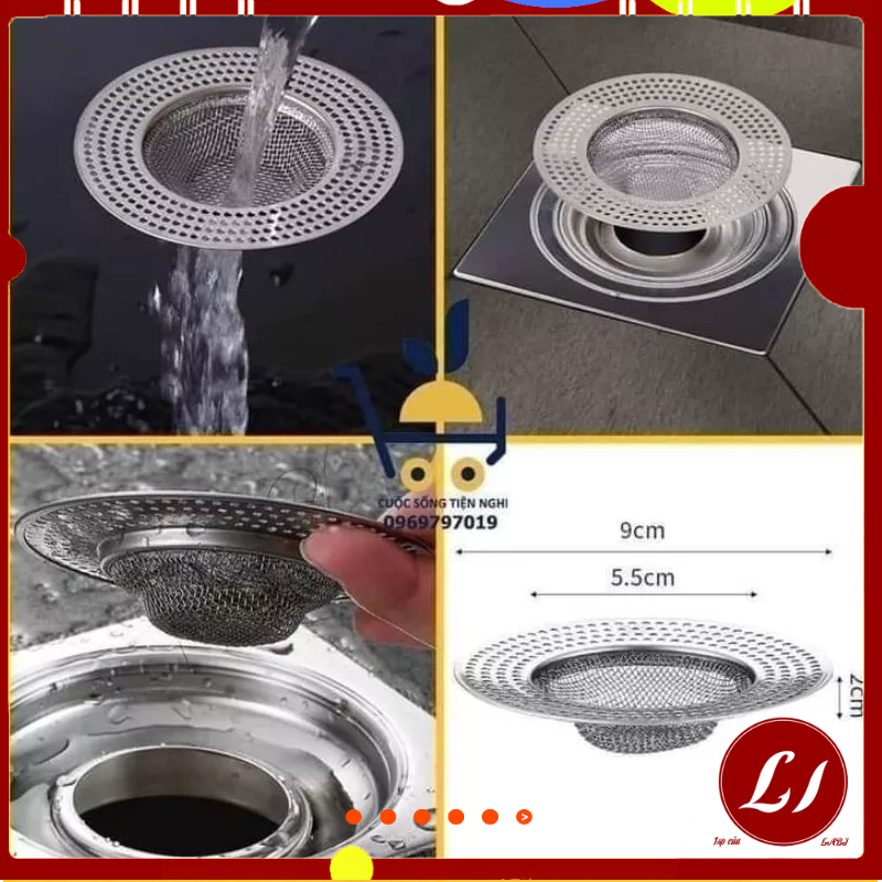 Lưới LỌC RÁC INOX nhà tắm tiện lợi, nhiều lỗ ( size nhỏ) | Shopee Việt Nam