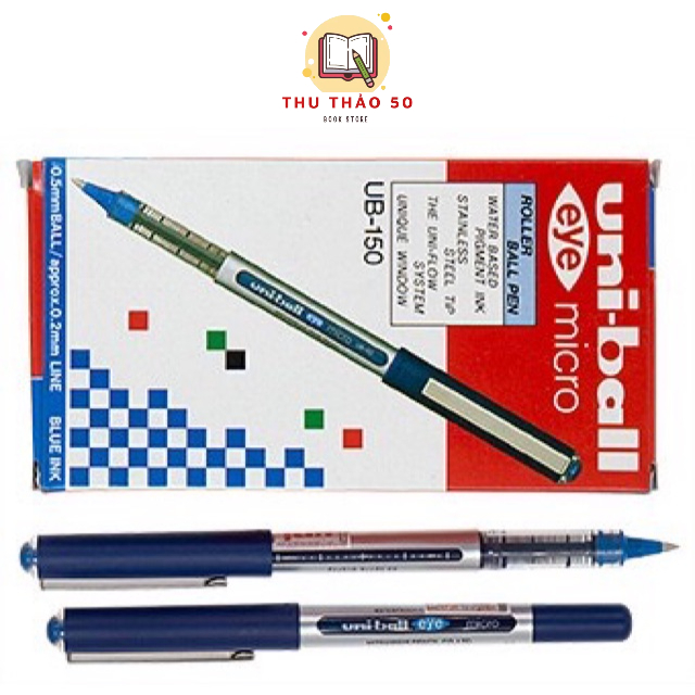 Uni-ball Eye UB-150 Green pack of 12 Micro 0.5mm TIP Rollerball Pen -   Sweden