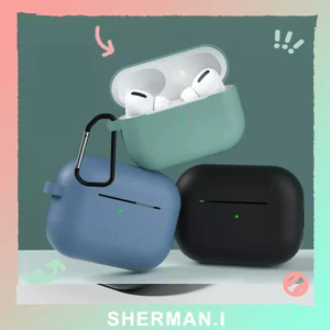 Vỏ Bảo Vệ Hộp Sạc Tai Nghe Kết Nối Bluetooth Bằng Silicon Kèm Móc Khóa Tiện Dụng Cho Pro-SN