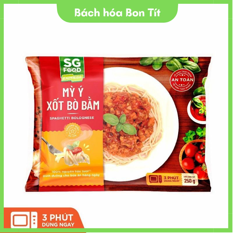 Nơi nào có thể mua mì Ý sốt bò bằm SG Food với giá rẻ hơn?
