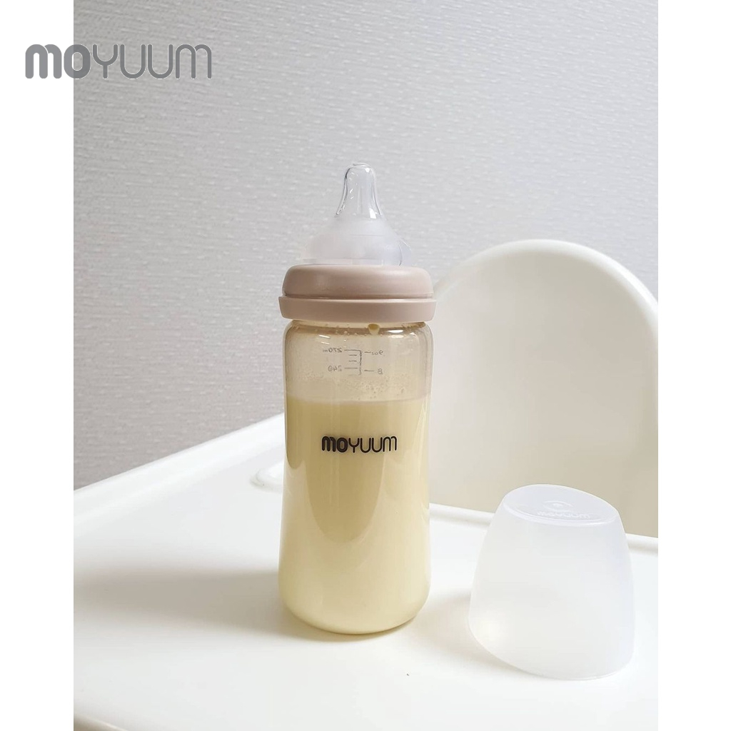 Ảnh Bình sữa MOYUUM nhựa PPSU 270ml núm ty 2-5m (1 bình) - MY-BS270 2