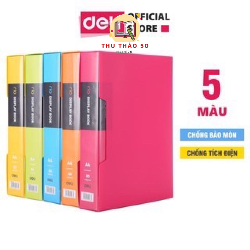 Bìa file Deli Rio nhiều lá : 10 / 20 / 40 / 60 / 80 / 100 lá. - Văn ...