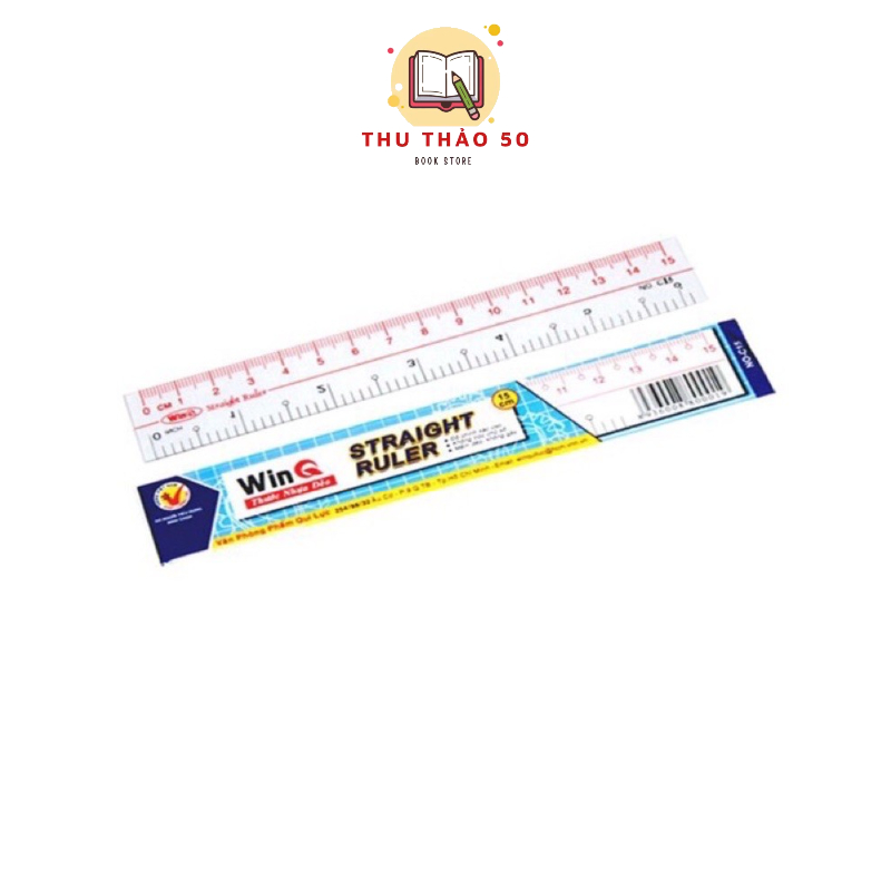 [ 2C ] Thước kẻ, thước đo, thước dẻo Winq Qui Lực 15cm/ 20cm/ 30cm. - Văn phòng phẩm Thu Thảo