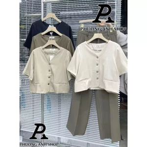 Áo kiểu nữ - Áo cổ V thanh lịch 668