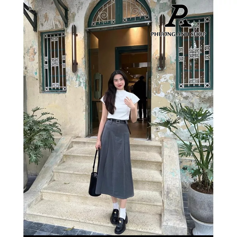Chân Váy Dài Phong Cách Hàn Quốc Size S M.
