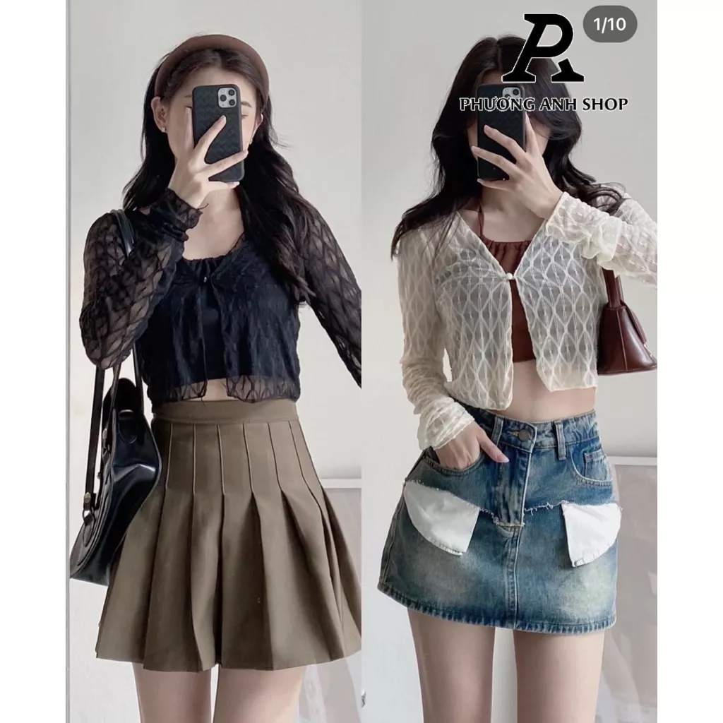 Set áo yếm kèm cdg khoác ngoài đi biển