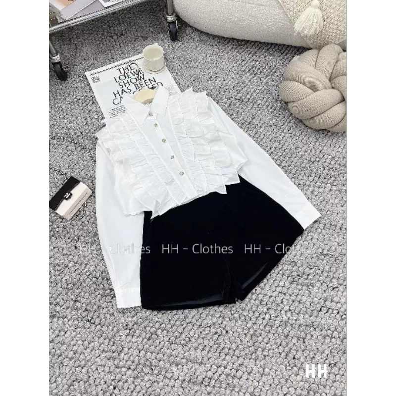 Áo Sơ mi Cổ Bèo Tiểu Thư-Mã A276