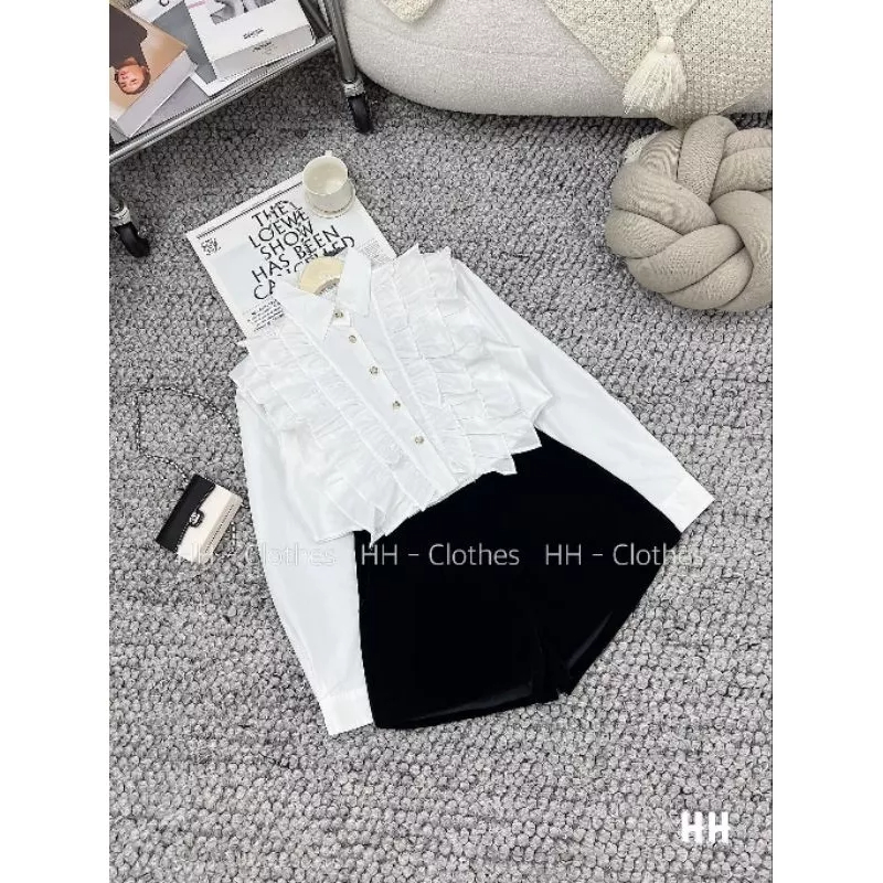 Áo Sơ mi Cổ Bèo Tiểu Thư-Mã A276