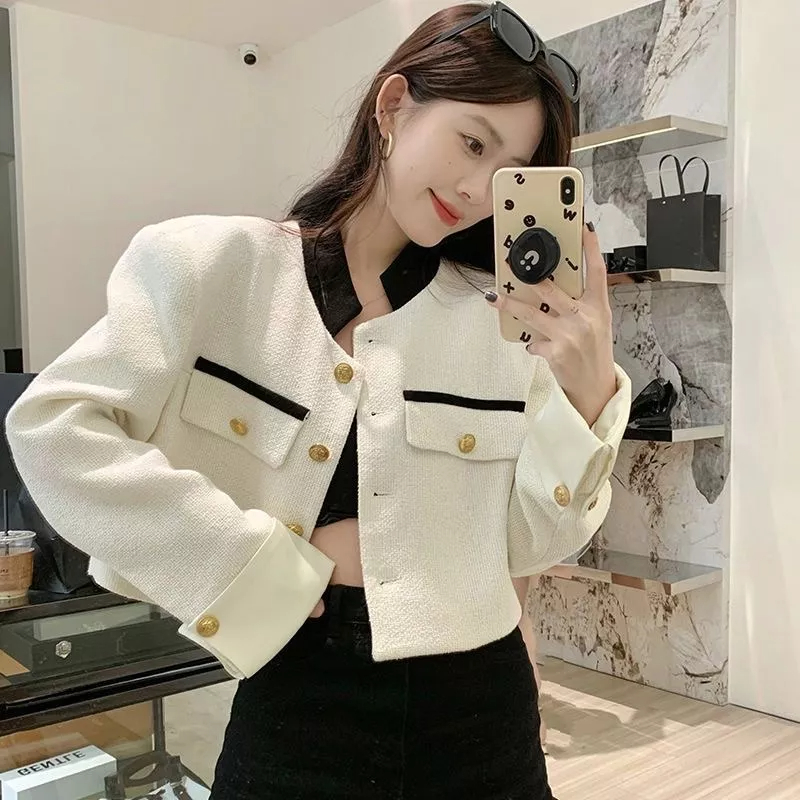 [Ảnh thật] Áo khoác dạ khuy cổ tàu sang trọng siêu xinh hot trend