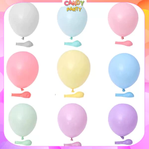 Set 10 Bóng Màu Pastel Trang Trí Tiệc Tùng Sinh Nhật 10Inch Nhiều Màu BB6