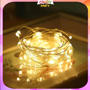 Dây Đèn Led Fairy Đom Đóm Nhấp Nháy 3 Chế Độ Kèm Sẵn Pin Dùng Trang Trí Sinh Nhật, Decor Phòng Ngủ