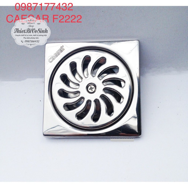 Phễu thu nước thoát sang phòng tắm Caesar F2222 chính hãng 9x9cm phi 60 ...