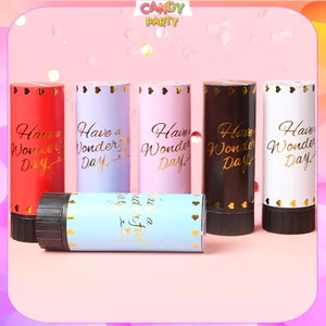 Phụt giấy Kim Tuyến Mini Trang Trí Tiệc Sinh Nhật Đám Cưới Party PTR