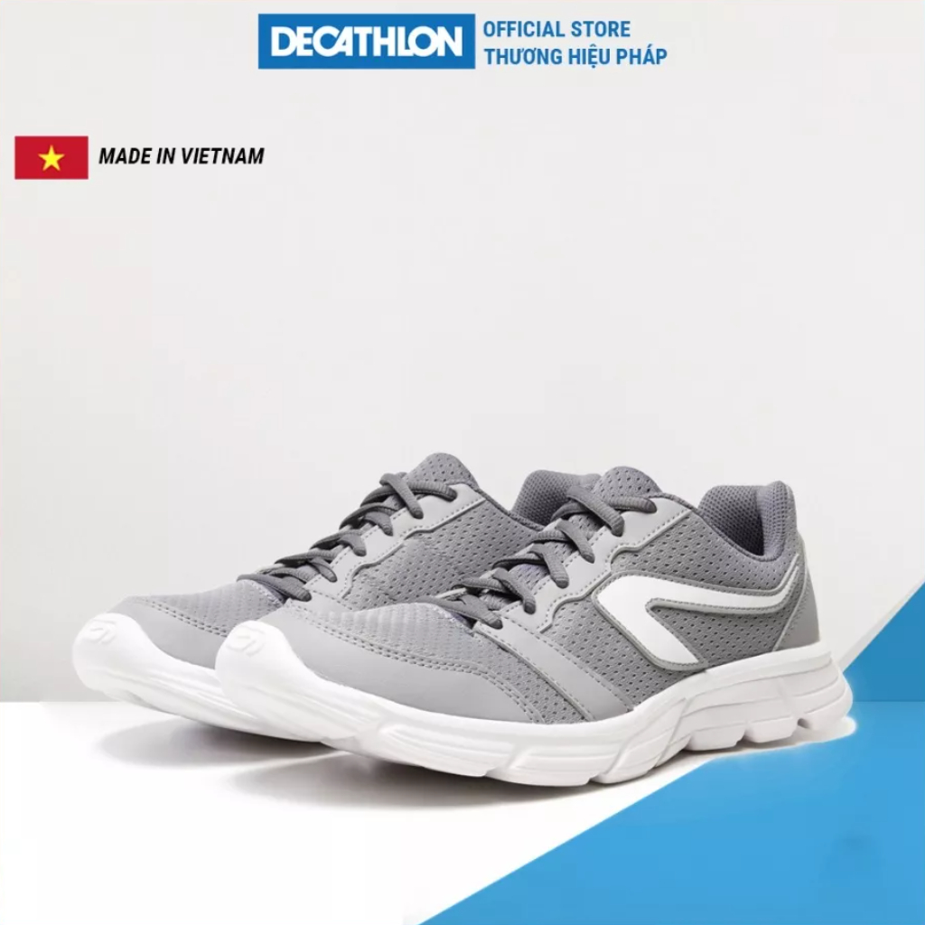 Giày chạy bộ nam Decathlon Run One siêu nhẹ màu xám
