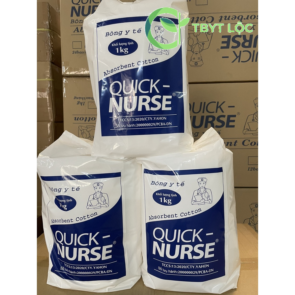 Bông y tế cao cấp 1Kg Quick Nurse | Shopee Việt Nam