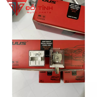 COMBO 10 rơ le nháy xi nhan 3 chân USS 12v/24v vỏ đỏ
