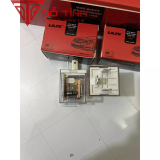 COMBO 10 rơ le nháy xi nhan 3 chân USS 12v/24v vỏ đỏ