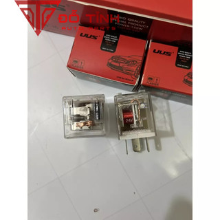 COMBO 10 rơ le nháy xi nhan 3 chân USS 12v/24v vỏ đỏ