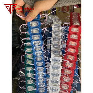 Đèn led ô Tô, led trang trí xe ô  tô dây 10 mắt vuông