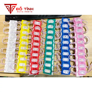 Đèn led ô Tô, led trang trí xe ô  tô dây 10 mắt vuông