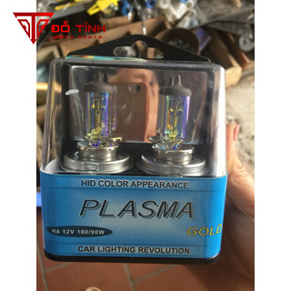 2 Bóng đèn pha ô tô H4 100w Siêu sáng. Bóng pha H4 12V-24V ánh sáng vàng ( giá 2 cái)