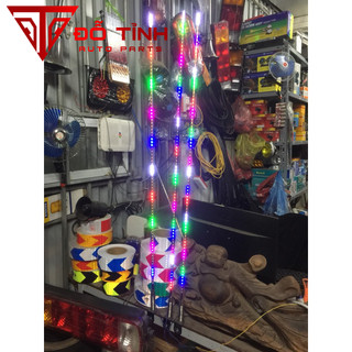 Râu ăng ten,Cần ăng ten trang trí cho xe đầu kéo,xe tải, 12V 24V nháy đuổi , kẹp vè,chống nước dài 100cm