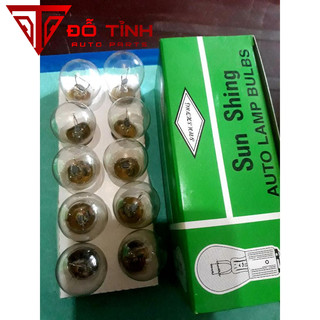 Bóng đèn xi nhan ô tô xe máy loại 1 tim và 2 tim ( 1 tóc, 2 tóc) điện xe 12v và 24v( hộp 10 bóng)