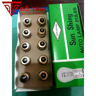 Bóng đèn xi nhan ô tô xe máy loại 1 tim và 2 tim ( 1 tóc, 2 tóc) điện xe 12v và 24v( hộp 10 bóng)
