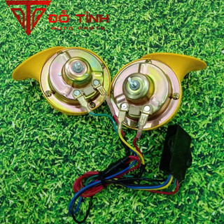 Còi ngân 6 tiếng HuaZheng. Bộ cỏi 12v- 24v