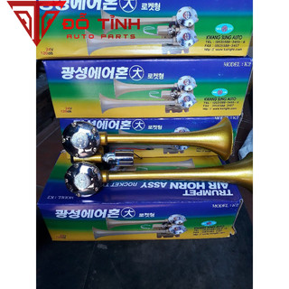 Còi hơi ô tô Hàn Quốc K2. Bộ kèn hơi nhập khẩu chính hàng