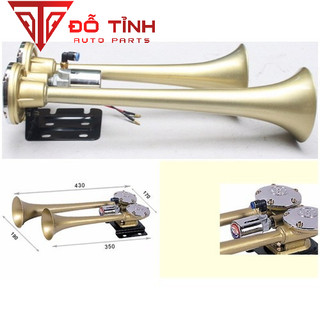 Còi hơi ô tô Hàn Quốc K2. Bộ kèn hơi nhập khẩu chính hàng