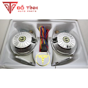 Còi ngân 3 tiếng Hàn Quốc Điện 12V, Điện 24V, còi ngân trắng