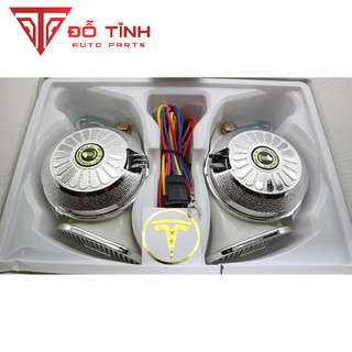 Còi ngân 3 tiếng Hàn Quốc Điện 12V, Điện 24V, còi  ngân  trắng