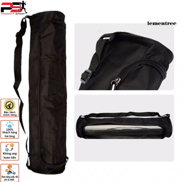 Housse De Transport Pour Tapis De Yoga - Tissu Oxford, Fermeture éclair, Bandoulière, 70x16x16 Cm