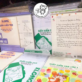 KLONG - Giấy kiểm tra cấp I / cấp II / cấp III ô ly hoặc kẻ hàng; MS: 017 / 278 / 279 🌻🐻