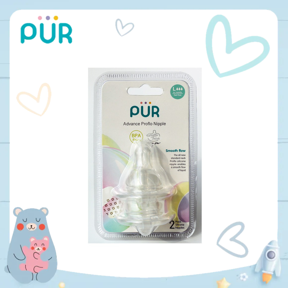 Ảnh Vỉ 2 núm ti Proflo cho bình cổ thường Pur Advanced 2