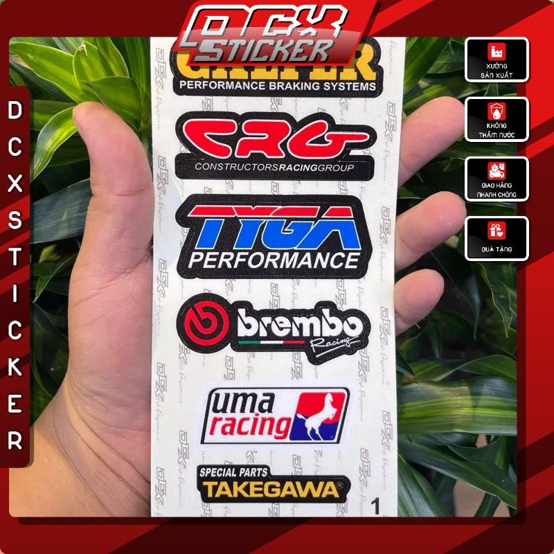 SET STICKER LOGO | Chất Liệu Decal Cao Cấp , Chống Thấm Nước , Không Phai Màu , Dán Đa Vị Trí