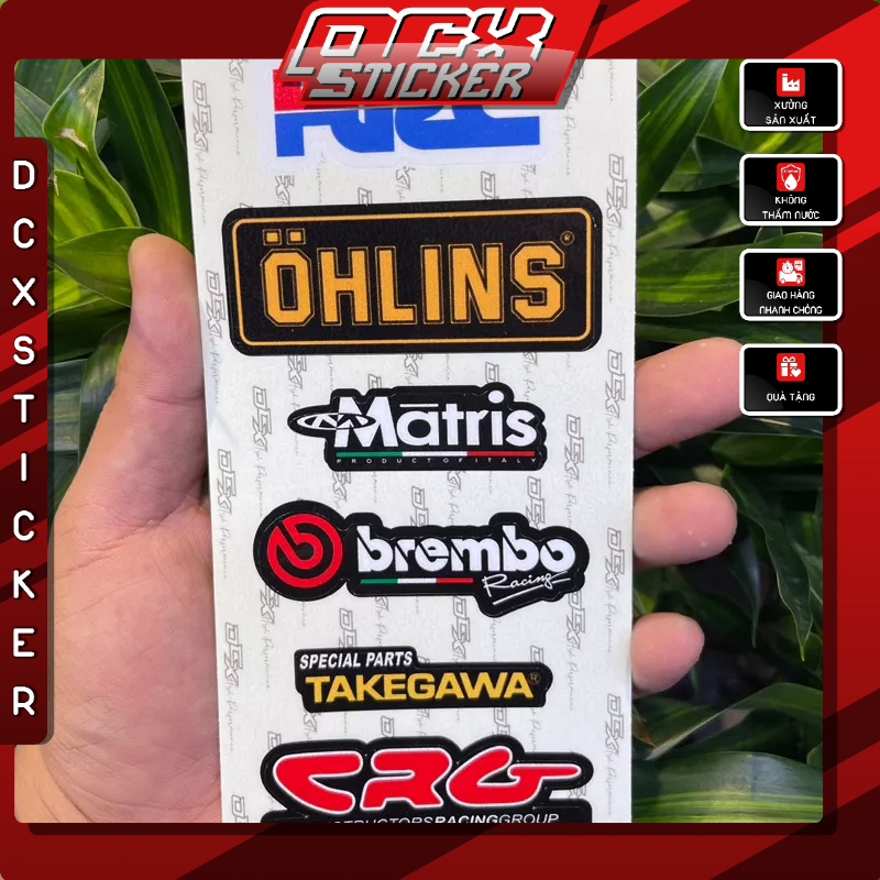 SET STICKER LOGO | Chất Liệu Decal Cao Cấp , Chống Thấm Nước , Không Phai Màu , Dán Đa Vị Trí