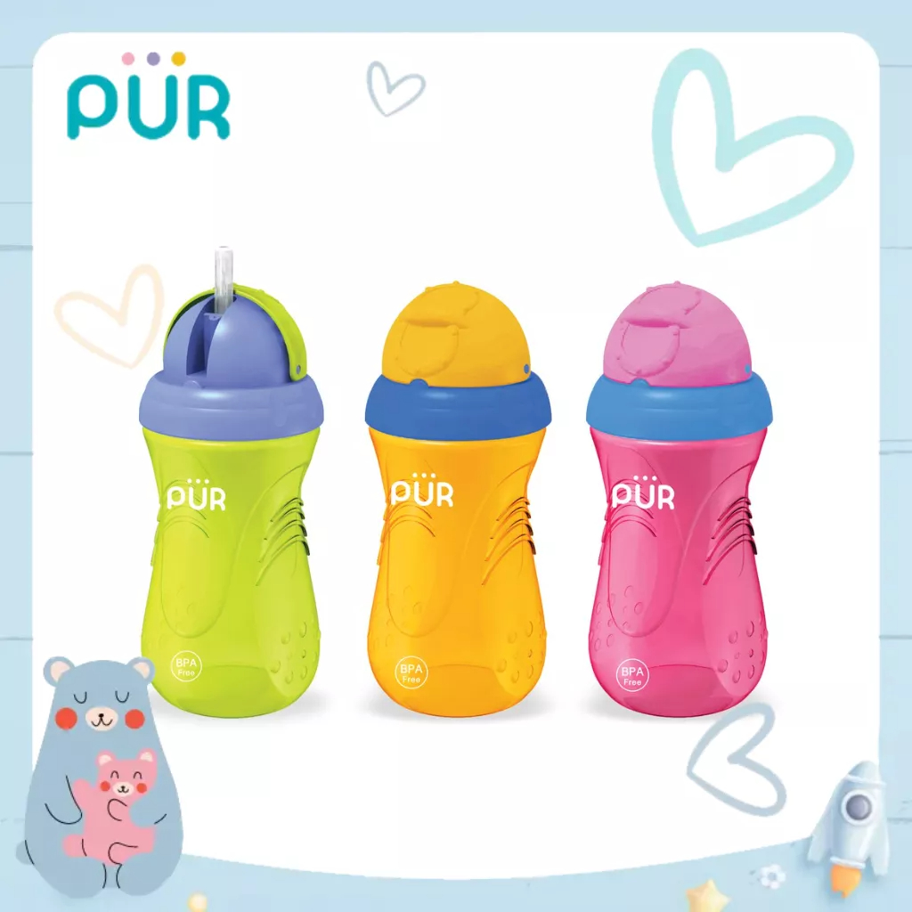 Ảnh Bình nước ống hút thể thao Pur 350ml 1