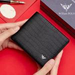 Ví Nam Da Bò Thật 100% Cao Cấp Hàng Hiệu WilliamPOLO, Bóp Nam Cao Cấp có ngăn khoá WV395 Hộp Gỗ Làm Quà Tặng — ảnh 3