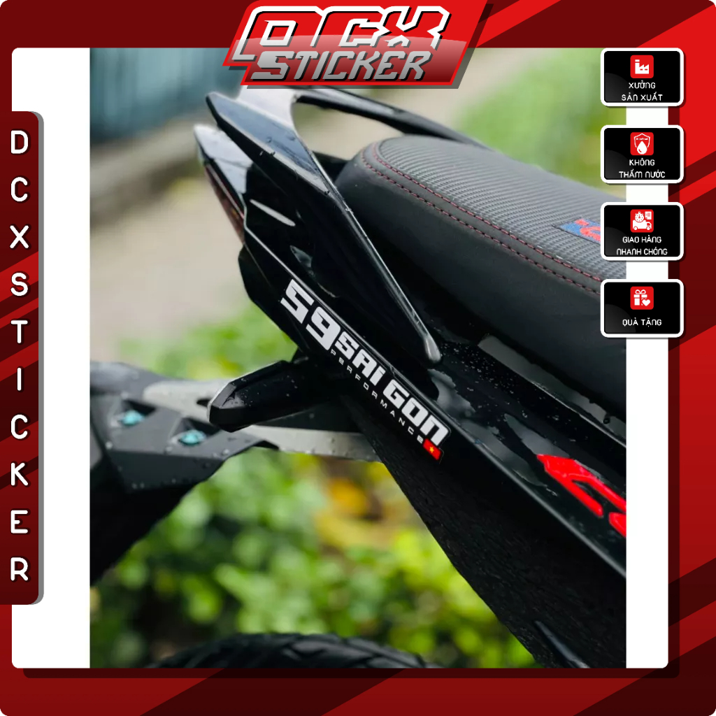 Tem Dán Xe Các Tỉnh Thành Performance Miền Bắc - Trung|Chất Liệu Decal Cao Cấp Chống Nước, Bền Màu,Cắt Khuôn Sẵn Dễ Dán