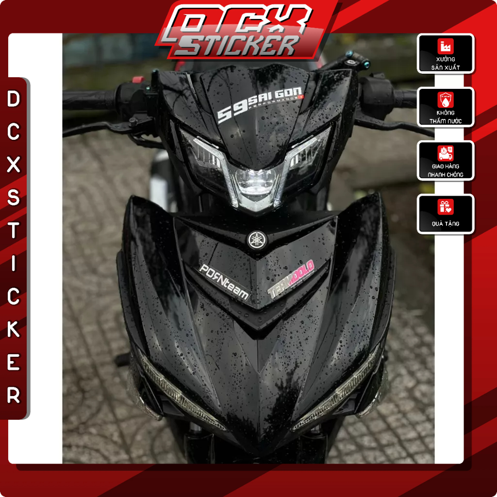 Tem Dán Xe Các Tỉnh Thành Performance Miền Bắc - Trung|Chất Liệu Decal Cao Cấp Chống Nước, Bền Màu,Cắt Khuôn Sẵn Dễ Dán