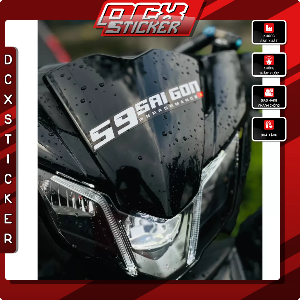 Tem Dán Xe Các Tỉnh Thành Performance Miền Bắc - Trung|Chất Liệu Decal Cao Cấp Chống Nước, Bền Màu,Cắt Khuôn Sẵn Dễ Dán