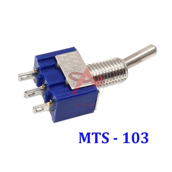 2 Pezzi Interruttore A Levetta MTS-202 SPDT 3A 250V / 6A 125V AC, On-On, 3 Pin