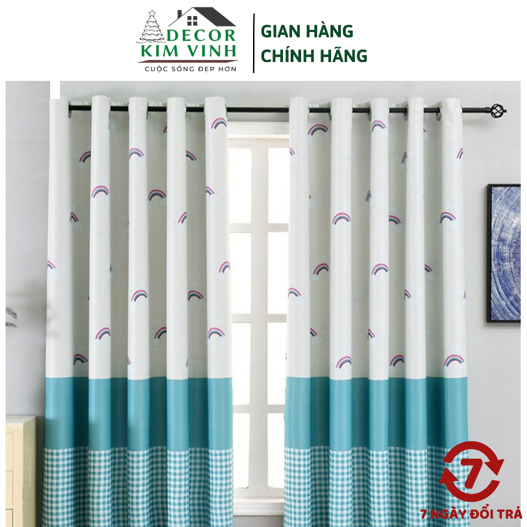Rèm Vải Khoen Lỗ, Khoen Ri Đô, Rèm Dán Cầu Vòng Nhí Kim Vinh Cao 2 Mét ...